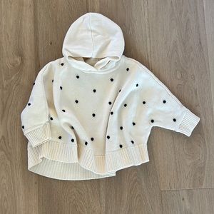 Baby Gap 3T Knit Polka Dot Poncho